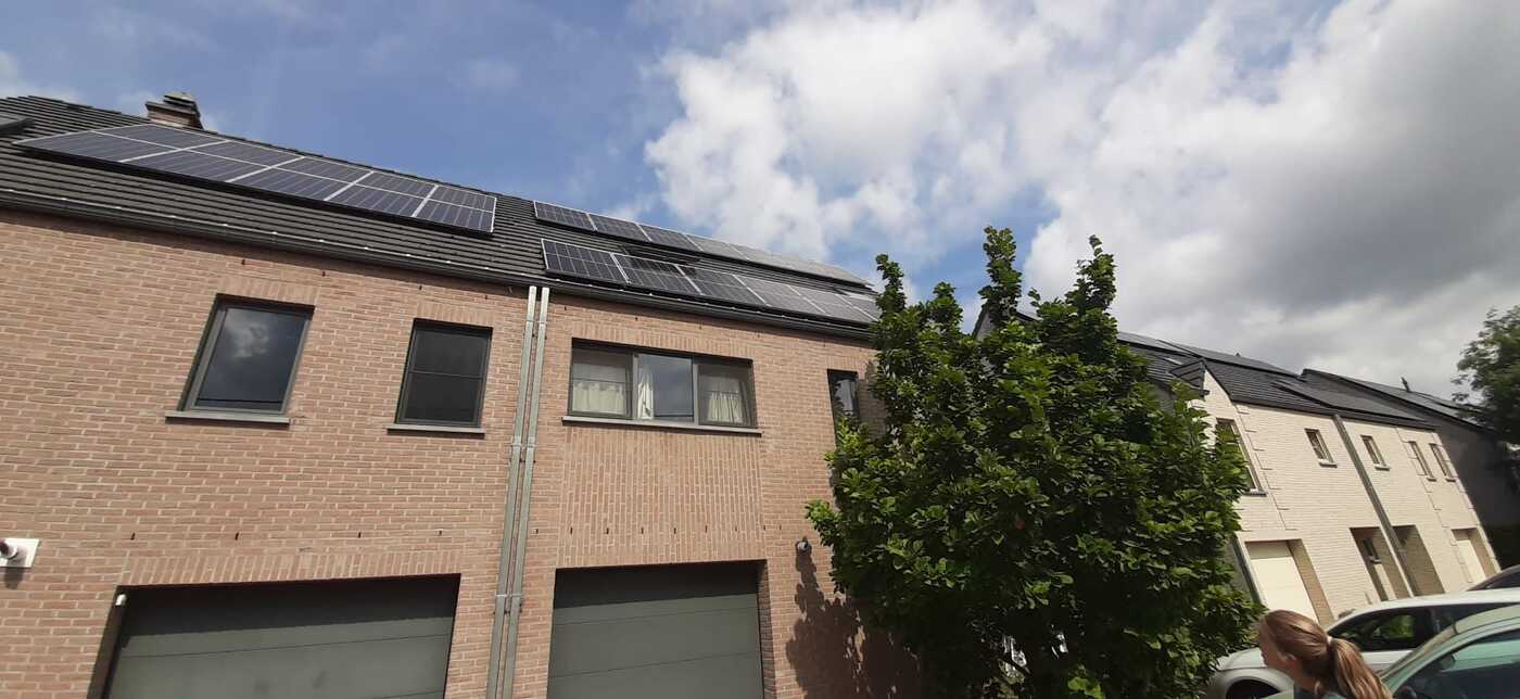 Realisatie 14x JA SOLAR zonnepanelen 380 Wp BIFACIAL Herent