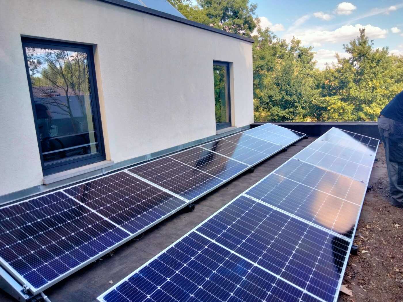 Realisatie 20x JA SOLAR zonnepanelen 380 Wp BIFACIAL Mechelen