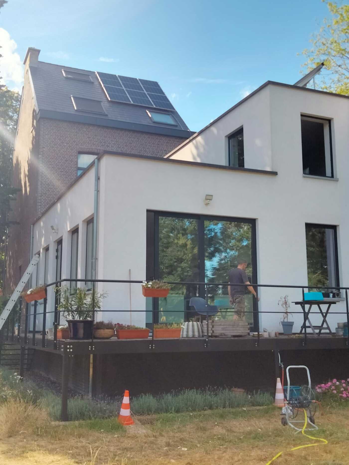 Realisatie 20x JA SOLAR zonnepanelen 380 Wp BIFACIAL Mechelen