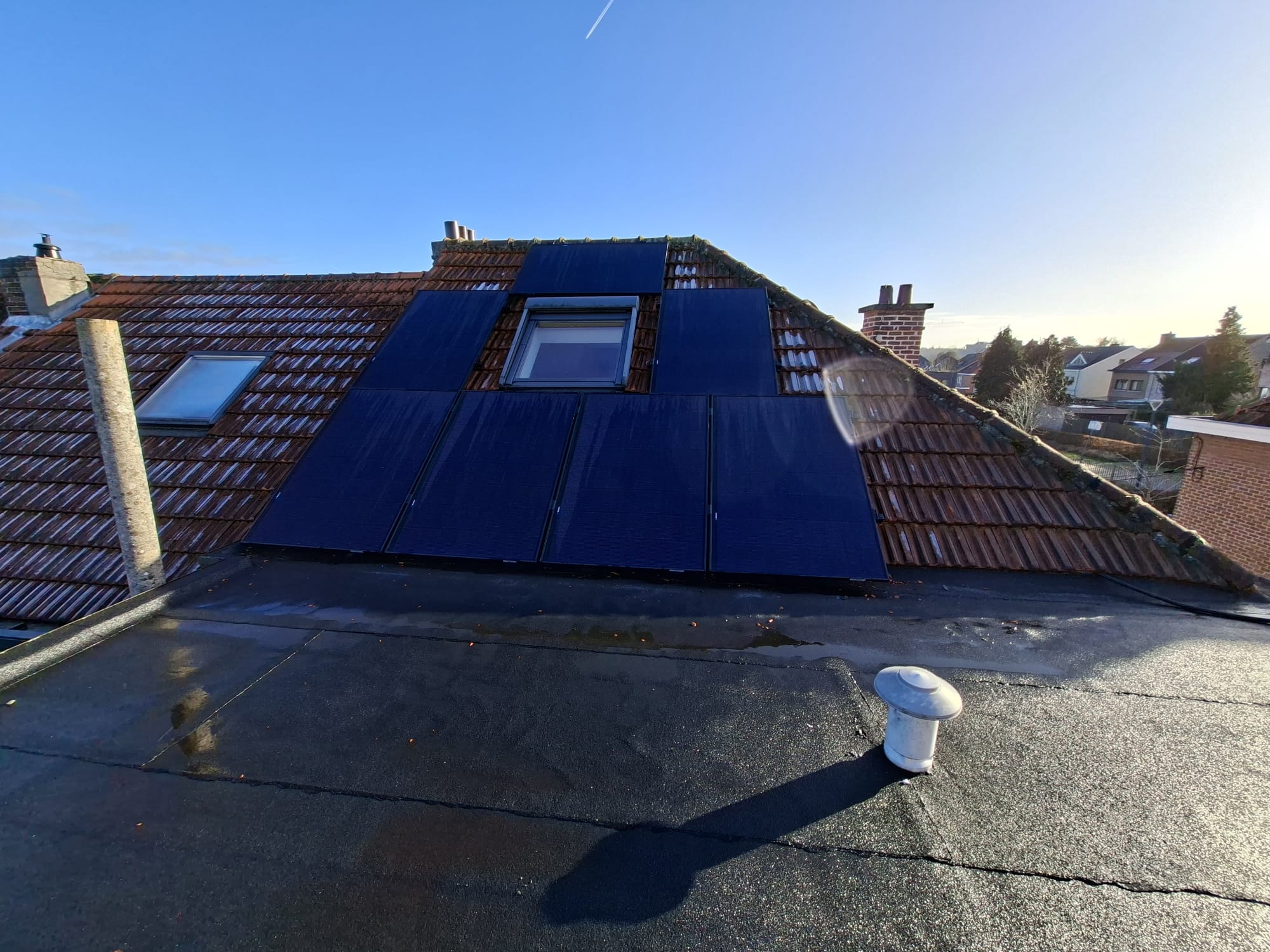 Realisatie van 14x NOORSE REC 420 wp + EMMA EMS + 10 kWh batterij te Oud-Heverlee - Leuven